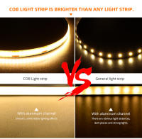 Tira De Luz LED COB 12V Toque Dimmable Adhesiva Flexible 8mm Ancho Fuente De Alimentación Con Suministro De Energía Para Decoración Del Hogar - details 5