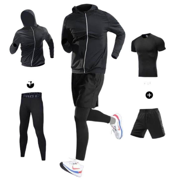 Conjunto De Entrenamiento Para Hombres Fibra De Hielo Secado Rápido Running Fitness Completo Para Maratón Ciclismo Gimnasio