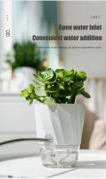 Maceta Hidroponía Automática Transparente Doble Capa De Plástico Para Oficina Maceta Self Watering Para Plantas Y Flores - details 5