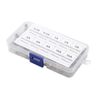 Kit De Fusibles De Vidrio Para Automóvil 100 Piezas Tamaño 5x20 Mm Varias Amperajes 0.2A-15A Instalación Manual - details 3