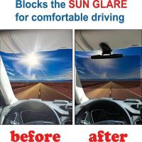 Extensor De Visera Para Coche Anti-estruendos Protector Solar Bloqueador De Ventanas Vidrio Resistente Para Vehículos Automóviles - details 0