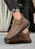 Zapatos De Cuero Para Hombre Hechos a Mano Transpirables Zapatos Casuales Cómodos Para Caminar Sneakers De Marca Lujo Tamaño Grande 38-48 - details 17