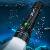 BORUiT Linterna De Buceo LED 2000LM P50 IPX8 Impermeable 100M Luz Súper Brillante Para Pesca Submarina Y Diversión Submarina - details 9