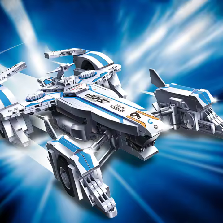 Bloques De Construcción Técnicos 58080 Anime Sprot Car MOC Modelo Future GPX Cyber Formula Regalos De Cumpleaños Y Navidad 596 Piezas - 1