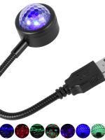 Lámpara De Galaxia Estelar Verde LED Para Coche Proyector De Ambiente Con Luz De Techo Ajustable Decoración USB Para Noche - details 1