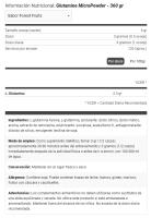 Glutamina Micro Powder Drink 360gr - Amix - details 2