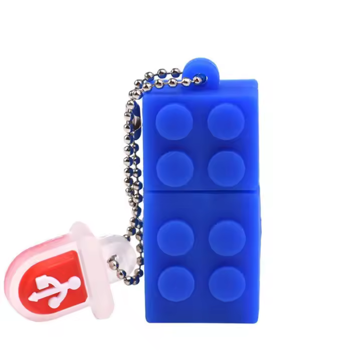 JASTER USB Flash Drives 2.0 En Cinco Colores Con Modelo De Bloques De Construcción De Silicona 64GB 32GB 16GB 8GB 4GB 128GB Memoria Stick U Disquete - 1
