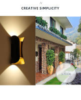 Lámpara De Pared LED 10W Resistente Al Agua Y Al Viento Blanco Frío Y Blanco Calido Material ABS Estilo Minimalista Moderno Para Exteriores Y Interiores - details 7