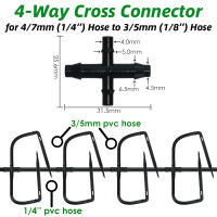 Kit De Riego Por Drip Para Invernadero Sistema Automático De Riego Para Jardín Con Repartidor De Riegos De 4 Caminos Para Plantas En Macetas Vegetales Bonsái De 4/7mm a 3/5mm - details 2
