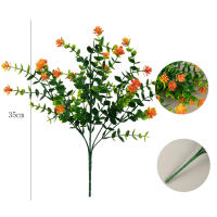 Ramo De Hojas De Eucalipto Artificiales Para Decoración De Hogar Jardín Navidad Boda DIY Accesorios Para Vaso Bonsái Flores Falsas De Plástico Para Todas Las Estaciones - details 10