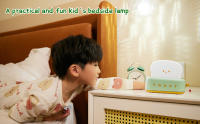 Luz nocturna, luz LED para niños, lámpara de noche en forma de tostadora color verde regulable, lámpara de mesita de noche USB con temporizador, luz nocturna recargable para bebé, lámpara de mesa, decoración de habitación linda - details 3