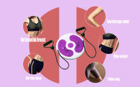 Equipo De Fitness Portátil Para Masaje Del Pie Y Torción Cintura Máquina De Tensión Magnética Disco De Twisting Para Entrenamiento De Cintura Y Muslos - details 1