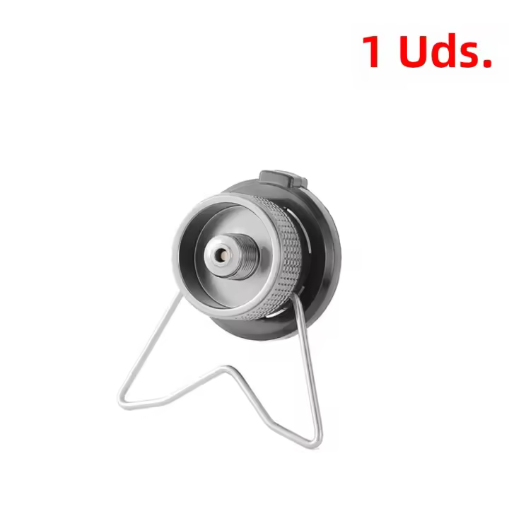Adaptador De Butano Al Aire Libre Con Soporte Conversor De Gas Adaptador De Válvula De Salida Nozzle Para Estufa De Camping Material De Aleación De Aluminio - 1