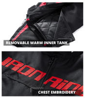 Chaqueta De Motocicleta Impermeable Para Hombre Con Protección Desmontable Negro Beige Tallas M a 3XL Moto Racing Motocross - details 47