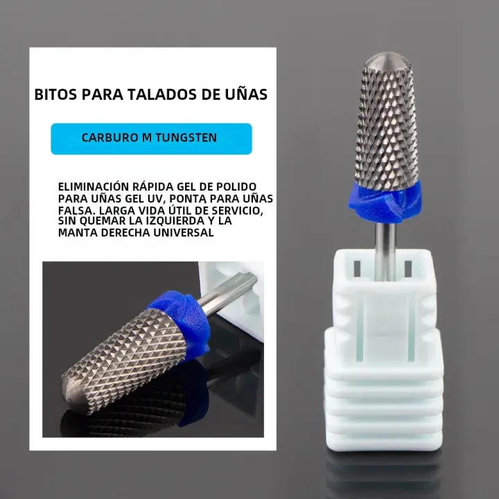 Broca Profesional Universal Para Uñas Tungsteno Carbono Accesorio De Martillo Rotativo Para Eliminar Esmalte De Manicura Herramienta De Manicura - 1