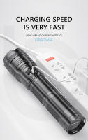 Linterna Táctica Super Brillante 20000LM 100W GT60 Longitud De Rayo Potente Torcha LED Recargable USB Usando 4 Baterías 181350A - details 16