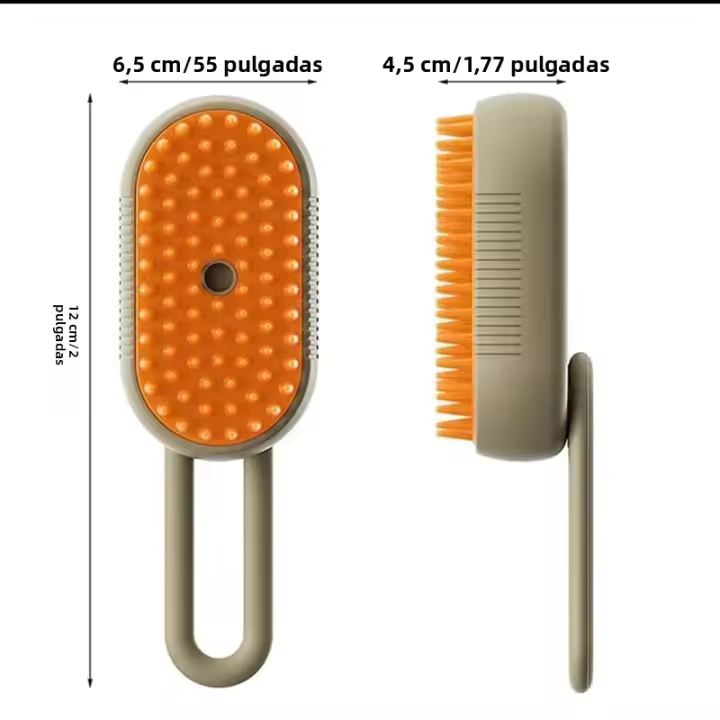 Cepillo Eléctrico Para Mascotas 3 En 1 Limpieza Masaje Recogida De Pelos Cepillo Retráctil Para Perros Y Gatos BellezaBrush - 1