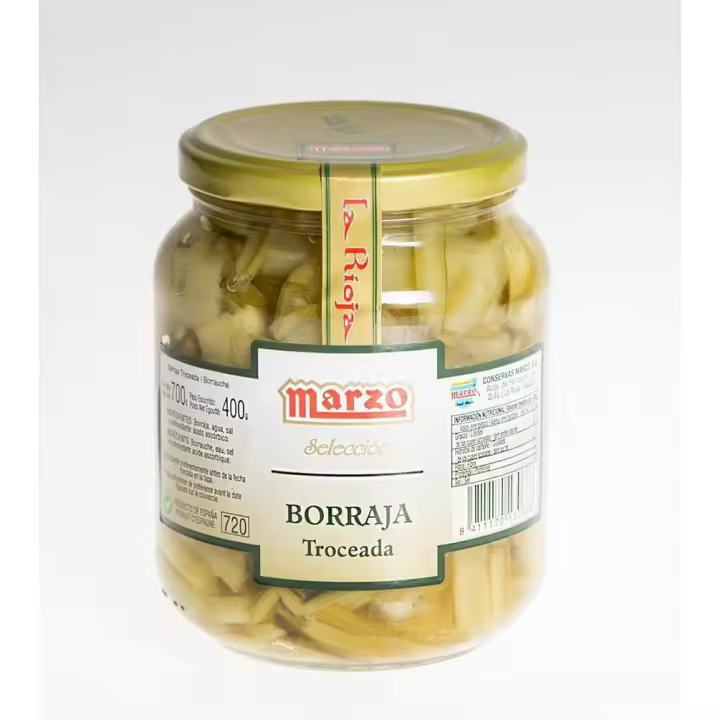 Borraja troceada extra al natural Marzo Frasco de 780 g - 1