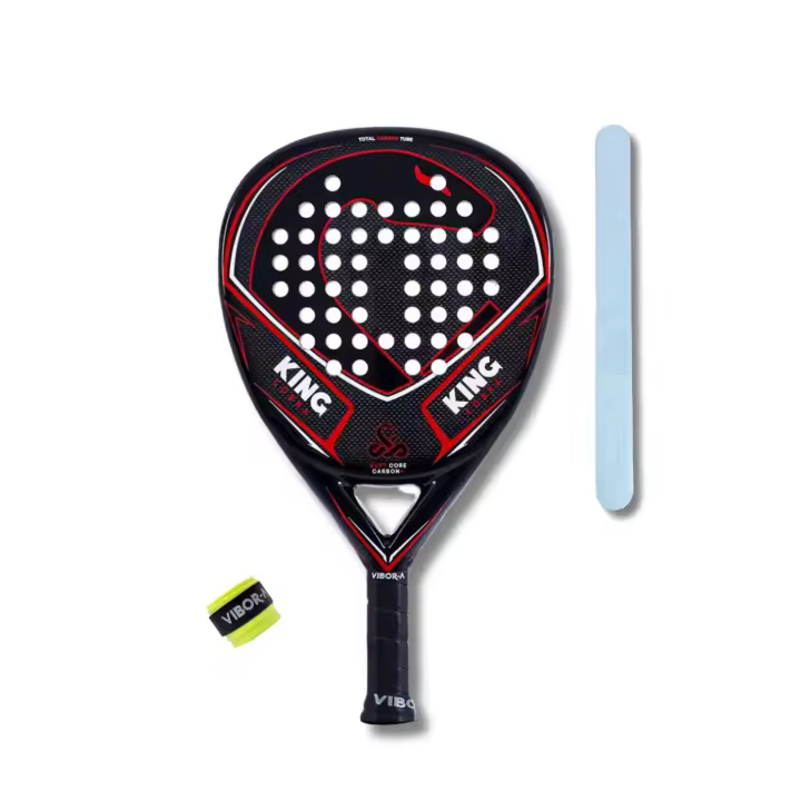 Pala de pádel Vibor-a King Cobra Classic Edition +  1 Protector Transparente + 1 Overgrip Vibora - 1