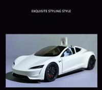 Modelo De Coche Tesla Roadster Deportivo a Escala 1:24 En Aleación Metal Juguetes Para Niños Decoración Colectiva Para Hogar Regalo Para Niños Mayores De 14 Años - details 12
