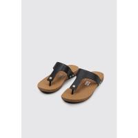 Fitflop IQUSHION LEATHER TOE Sandalias Planas Mujer Negro - details 0