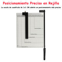 DEKORA SOUL Guillotina de Papel A4 Profesional con Base de Metal - Capacidad de Corte de 12 Hojas - Ideal para Oficina y Papelería Fotográfica - details 1