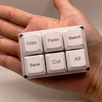Teclado Mecánico De Un Solo Mano Con 6 Teclas De Copia Pegado Búsqueda Y Guardar Para Trabajo Y Juegos Con Macro De Atajos Programables - details 8