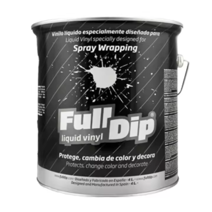 AutoFullCar - Vinilo Líquido 4 Litros Full Dip Aluminio Metalizado - Listo para Aplicar - 1