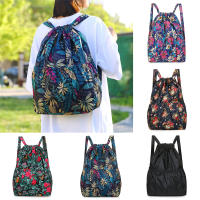 Mochila De Mujer Con Cordón Gran Capacidad Ligera Minimalista Portátil Para Compras Y Viajes Estilo Casual Sólido - details 1