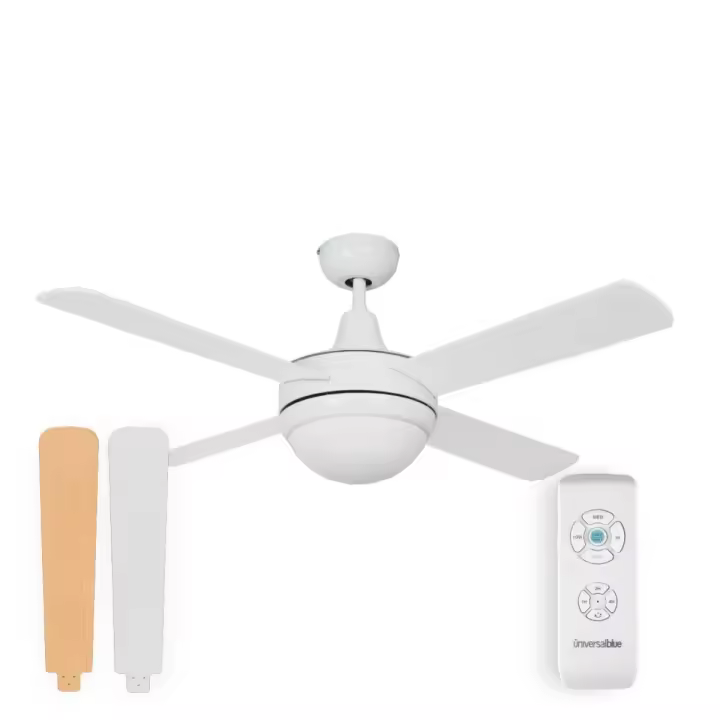 Ventilador de Techo Blanco-Marrón Aspas Reversibles 132 cm | UNIVERSALBLUE - 1