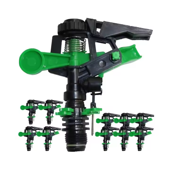SUINGA Pack 10 Aspersor de Riego Agricola 1/2'' | Aspersores de riego cesped de 6 a 12 m | Aspersor sectorial para Jardin y Agricultura - 1