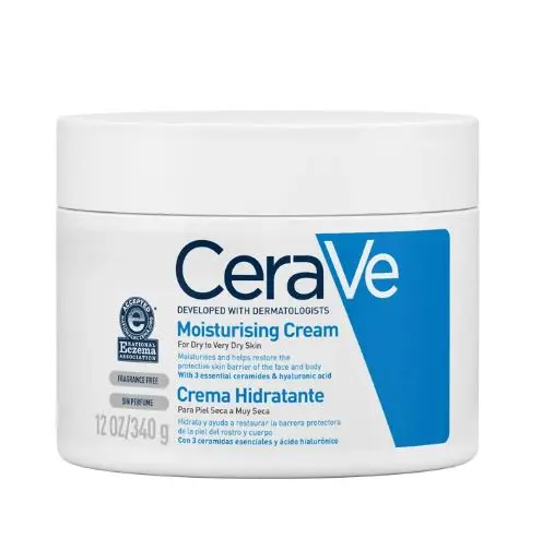 CERAVE CREMA HIDRATANTE PARA ROSTRO Y CUERPO PIEL SECA A MUY SECA 340 G - 1