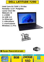 Ordenador Portátil Dell latitude 7290 core i5-7300 8gb Ram 240 gb ssd windows 11 - details 0