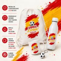 Pack Regalo Fútbol España 2026 – Mochila, Botella 700 ml, Taza Cerámica y Llavero – Diseño ¡Vamos España! para Aficionados al Fútbol - details 0
