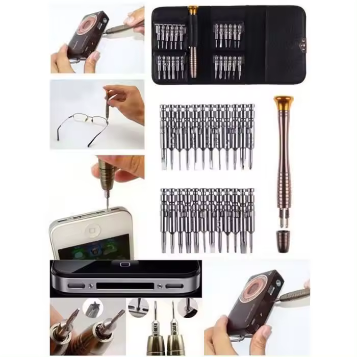 Juego de Herramientas Penta 25 en 1 Destornillador Multifunction Torx Negro - 1