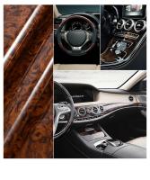 Cubierta De Volante De Cuero Microfibra Con Patrón De Madera Universal Ajuste Para 14.5-15 Pulgadas Durable Antideslizante Diseño De Venas - details 5
