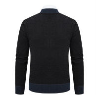 Cardigan De Punto Vintage Para Hombre Abotonado Casual De Otoño E Invierno Chaqueta De Suéter Con Cuello En V Y Mangas Completas - details 3