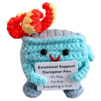Muñeca De Crochet Con Diseño De Basura Decoración Para Escritorio Regalo De Navidad Accesorio Kawaii Para Amigos Y Familia - details 10