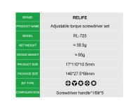 RELIFE RL-725 Set De Destornilladores Magnéticos Ajustables 6 En 1 Para Reparación De Teléfonos Móviles Tabletas Computadoras Herramientas De Desmontaje Y Reparación Para Equipos Electrónicos Apple Y Android - details 7