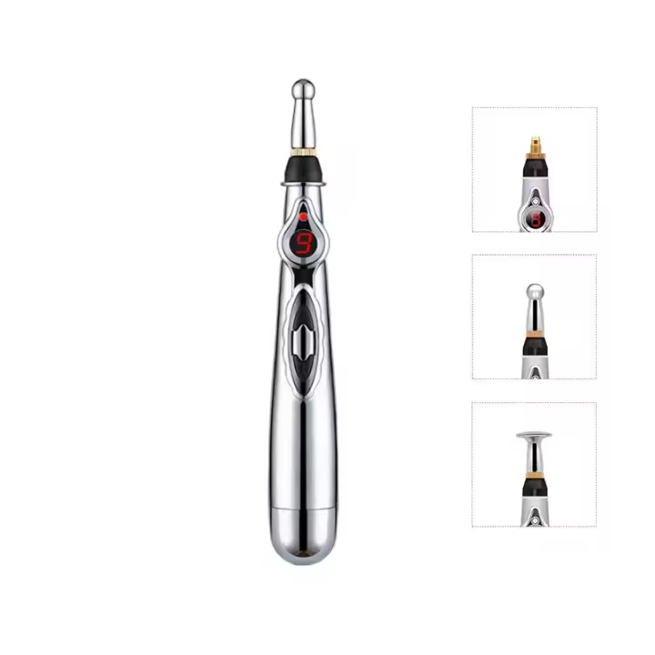 Lápiz De Masaje Puntos De Acupuntura Eléctricos Meridiano Energía Alivio Del Dolor Terapia Cuello Espalda Rostro Herramienta De Belleza Rollo De Masaje - 1