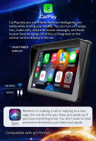 BQCC Radio De Coche 7 Pulgadas Con Pantalla Táctil Y Visera Solar Soporte De Medios Multimedia Wireless Carplay Y Android Auto - details 2