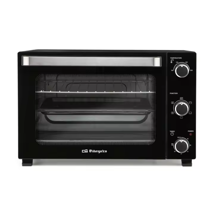 Orbegozo - Horno sobremesa HOT 280 de 28 L con convección rápida, temporizador y luz interior, negro para cocina compacta - 1