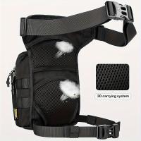 Bolsa De Pierna Para Motocicleta Impermeable Para Hombres Y Mujeres Bolsa De Cintura Casual Para Ciclismo Viajes Escalada Al Aire Libre Con Material EVA Y Poliéster - details 2