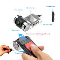 Podofo car DVR USB car Digital Video Recorder cámara oculta grabadora de conducción de visión nocturna 170 ° Registrador de ángulo amplio - details 6