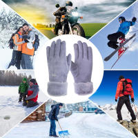 Guantes Calientes Eléctricos Para Motocicleta Con Ajuste De 3 Velocidades Y Pantalla Táctil 10000mAh Protección Contra Viento Para Carreras Y Viajes En Motocicleta - details 1