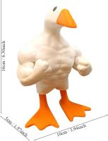 Llavero magnético de pato ganso, adorno de estatua de pato magnético, llavero magnético divertido de pato musculoso, accesorios de escritorio kawaii, adorno de mesa para habitación y oficina - details 4