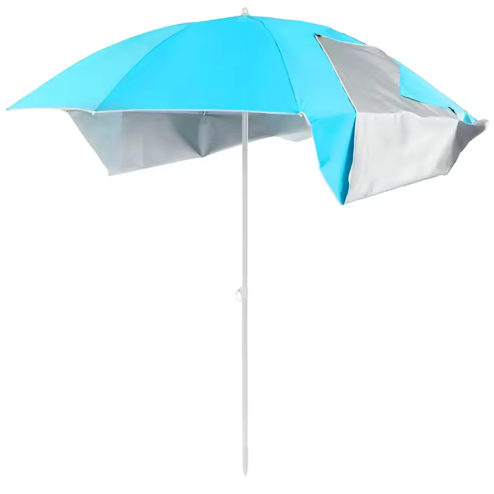 Acomoda Textil – Sombrilla de Playa con Cortavientos y Protección Rayos UV50+ de 180cm. Parasol Acero Portátil de Playa con Panales Laterales y Bolsa de Transporte en 3 Colores Aleatorios. - 1