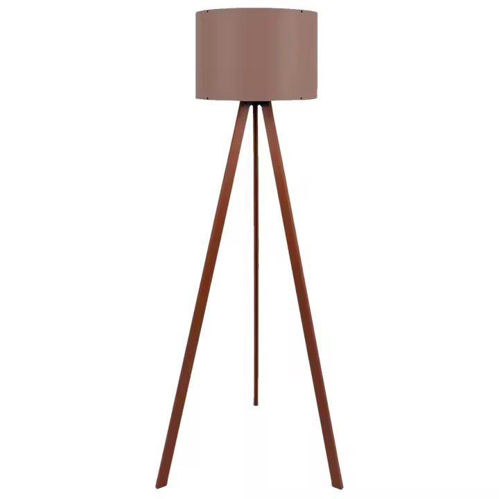 Lámpara de Pie Wellhome 38 X 140 Cm Marrón Visón E 27Max 60 W - 1