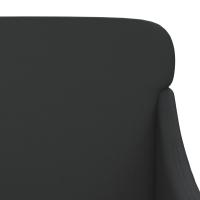 vidaXL Sillón de cuero sintético negro 63x76x80 cm - details 5