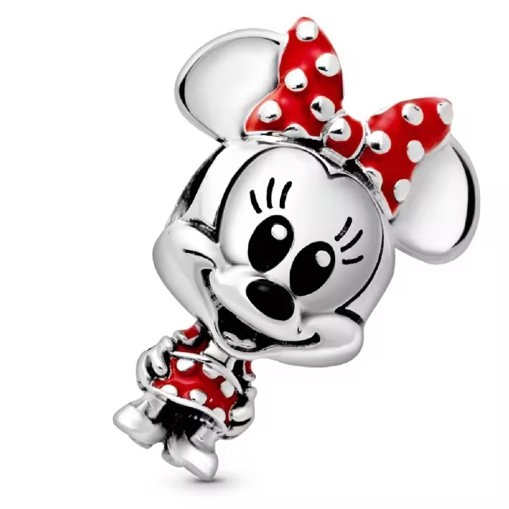 Charm Pandora Minnie Mouse Vestido y Lazo de lunares de Disney - 1